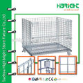 steel wire foldable storage cage for store use